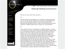 Tablet Screenshot of edinburghweddings.com